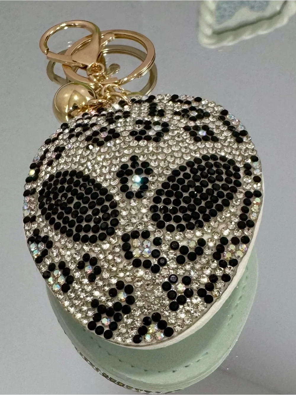 New Crystal Alien Face Keychain